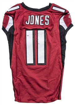 2016 Julio Jones Game Used Photo Matched Atlanta Falcons Home Jersey for 300 Yard Game (MeiGray & Jones LOA)